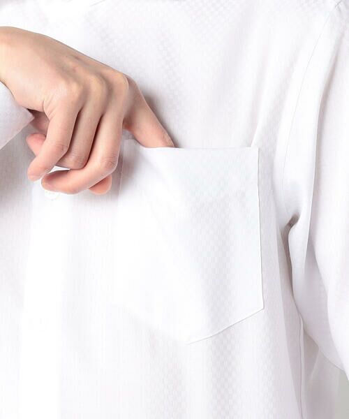 COMME CA MEN / コムサ・メン シャツ・ブラウス | 【形態安定】市松ジャカード カッタウェイカラーシャツ | 詳細8