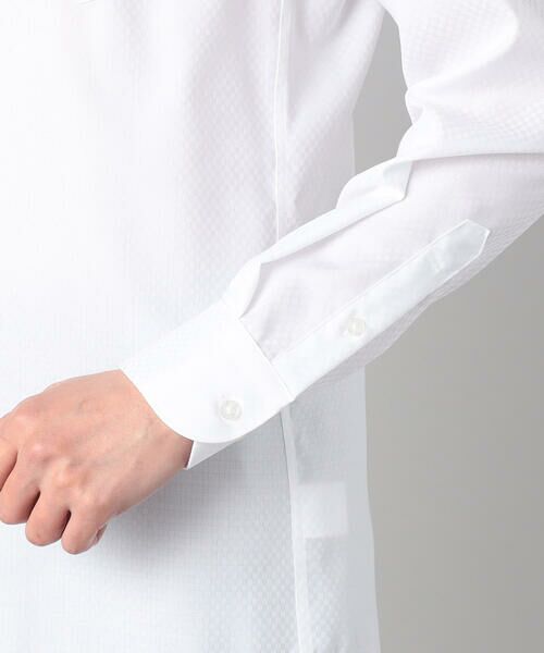 COMME CA MEN / コムサ・メン シャツ・ブラウス | 【形態安定】市松ジャカード カッタウェイカラーシャツ | 詳細9