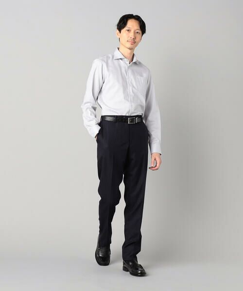 COMME CA MEN / コムサ・メン シャツ・ブラウス | 【形態安定】市松ジャカード カッタウェイカラーシャツ | 詳細12