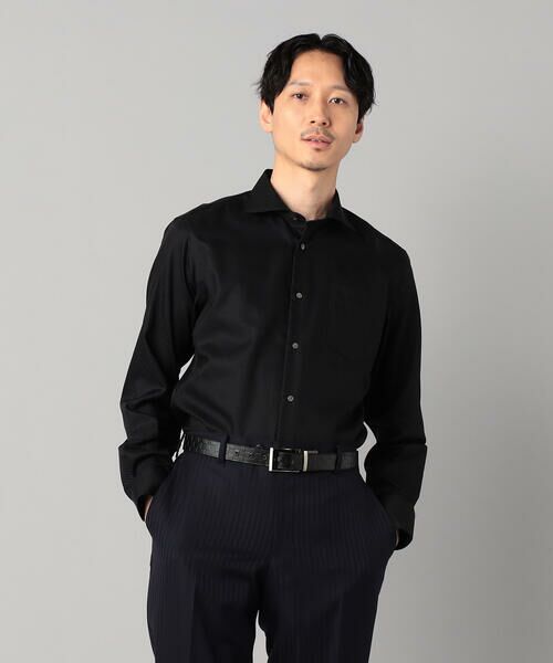 COMME CA MEN / コムサ・メン シャツ・ブラウス | 【形態安定】市松ジャカード カッタウェイカラーシャツ | 詳細17