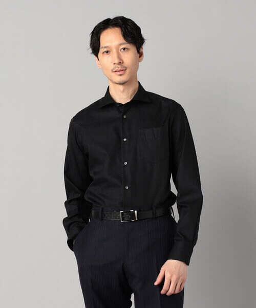 COMME CA MEN / コムサ・メン シャツ・ブラウス | 【形態安定】市松ジャカード カッタウェイカラーシャツ | 詳細18