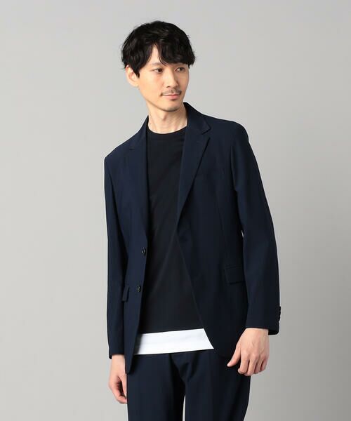 COMME CA MEN / コムサ・メン テーラードジャケット | 【セットアップ対応】福井編み ナイロントリコットジャージー シングルテーラードジャケット | 詳細11