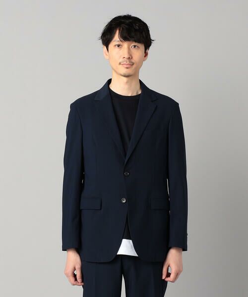 COMME CA MEN / コムサ・メン テーラードジャケット | 【セットアップ対応】福井編み ナイロントリコットジャージー シングルテーラードジャケット | 詳細12