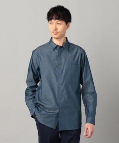 COMME CA MEN / コムサ・メン シャツ・ブラウス | デニムライクコットンツイル レギュラーカラーシャツ