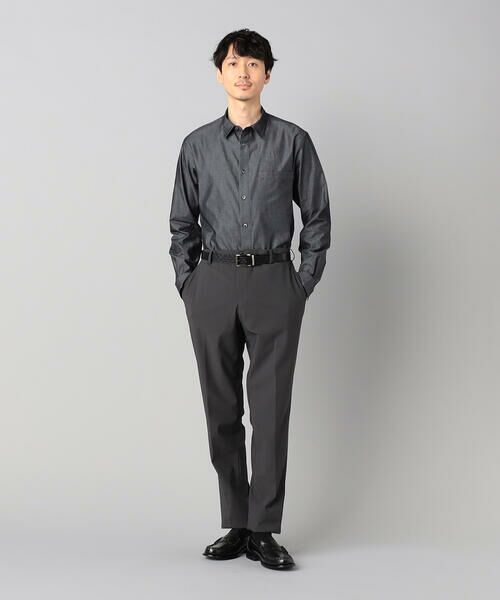 COMME CA MEN / コムサ・メン シャツ・ブラウス | デニムライクコットンツイル レギュラーカラーシャツ | 詳細1