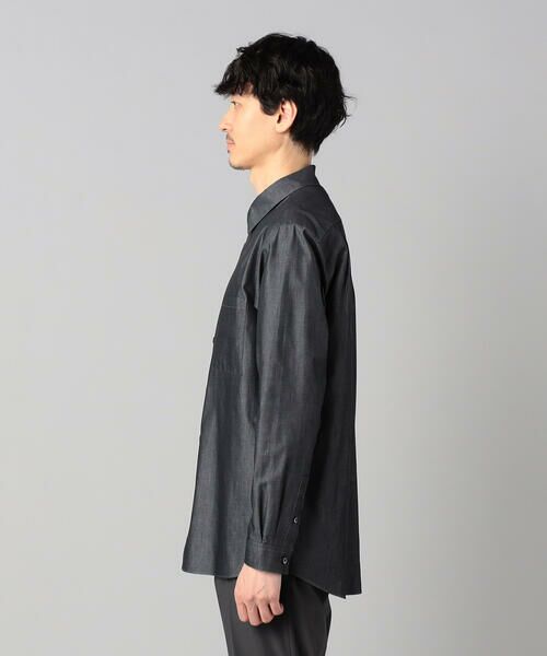 COMME CA MEN / コムサ・メン シャツ・ブラウス | デニムライクコットンツイル レギュラーカラーシャツ | 詳細6