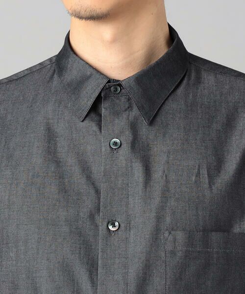 COMME CA MEN / コムサ・メン シャツ・ブラウス | デニムライクコットンツイル レギュラーカラーシャツ | 詳細8