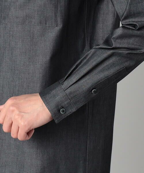 COMME CA MEN / コムサ・メン シャツ・ブラウス | デニムライクコットンツイル レギュラーカラーシャツ | 詳細10