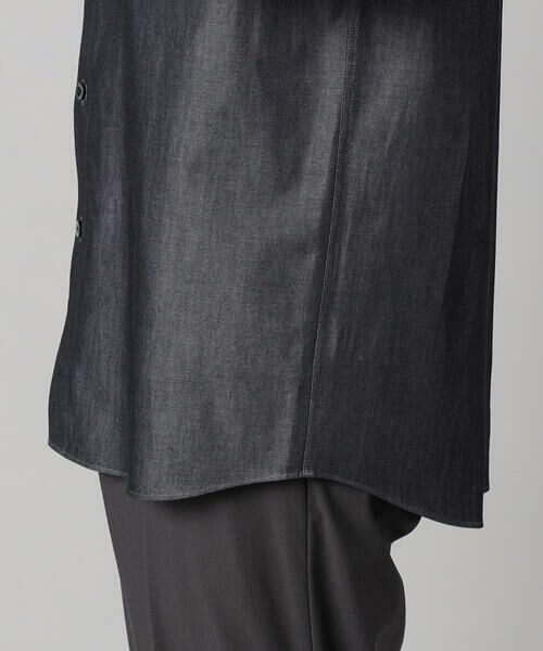 COMME CA MEN / コムサ・メン シャツ・ブラウス | デニムライクコットンツイル レギュラーカラーシャツ | 詳細11