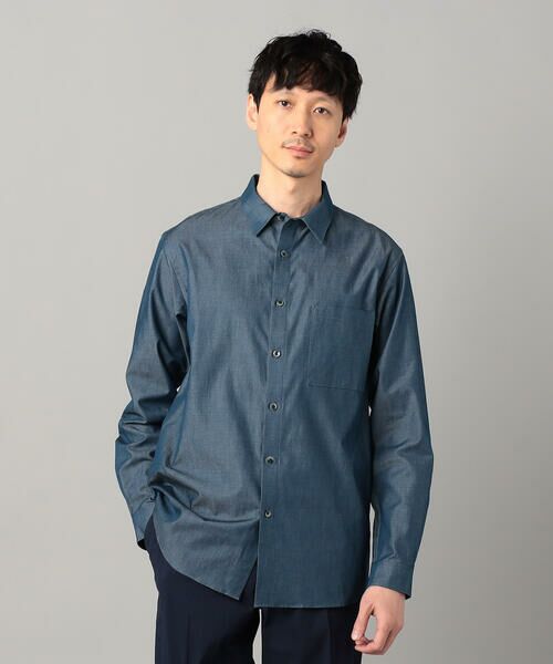 COMME CA MEN / コムサ・メン シャツ・ブラウス | デニムライクコットンツイル レギュラーカラーシャツ | 詳細18