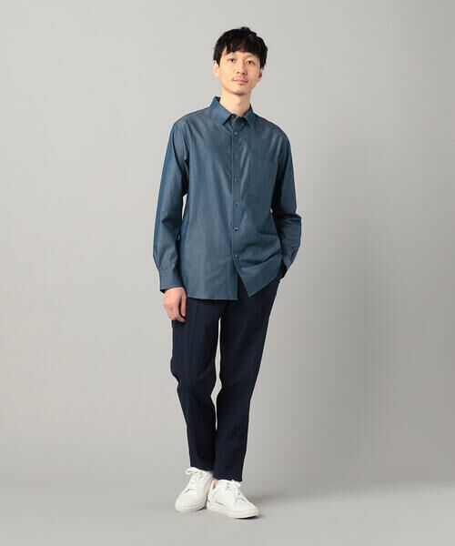 COMME CA MEN / コムサ・メン シャツ・ブラウス | デニムライクコットンツイル レギュラーカラーシャツ | 詳細13