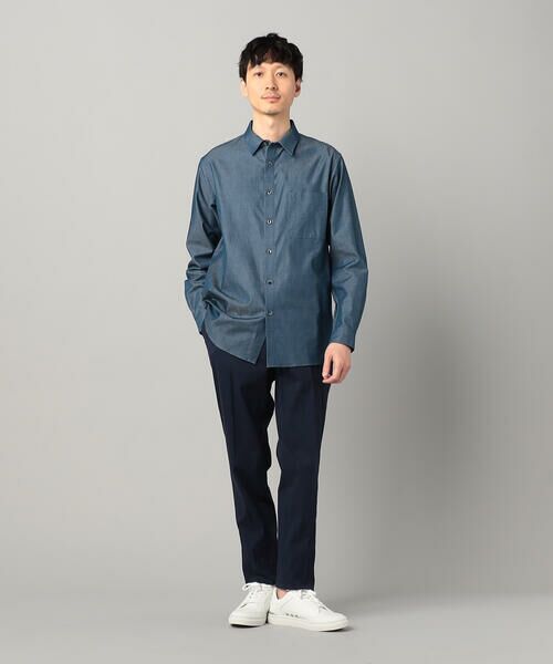 COMME CA MEN / コムサ・メン シャツ・ブラウス | デニムライクコットンツイル レギュラーカラーシャツ | 詳細14