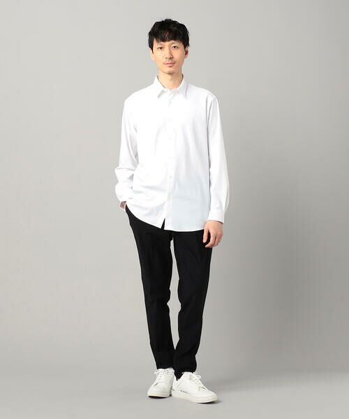 COMME CA MEN / コムサ・メン シャツ・ブラウス | 〔ユーロージャージー社〕ナイロントリコットレギュラーカラーシャツ | 詳細1