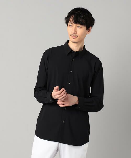 COMME CA MEN / コムサ・メン シャツ・ブラウス | 〔ユーロージャージー社〕ナイロントリコットレギュラーカラーシャツ | 詳細9