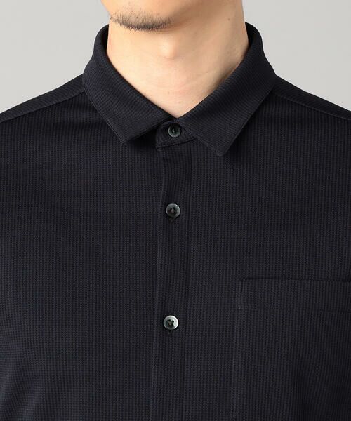 COMME CA MEN / コムサ・メン シャツ・ブラウス | 千鳥ジャージー キーボードシャツ | 詳細14