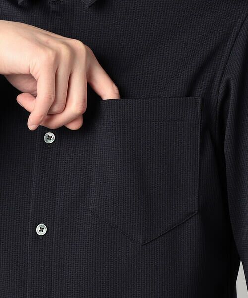 COMME CA MEN / コムサ・メン シャツ・ブラウス | 千鳥ジャージー キーボードシャツ | 詳細15