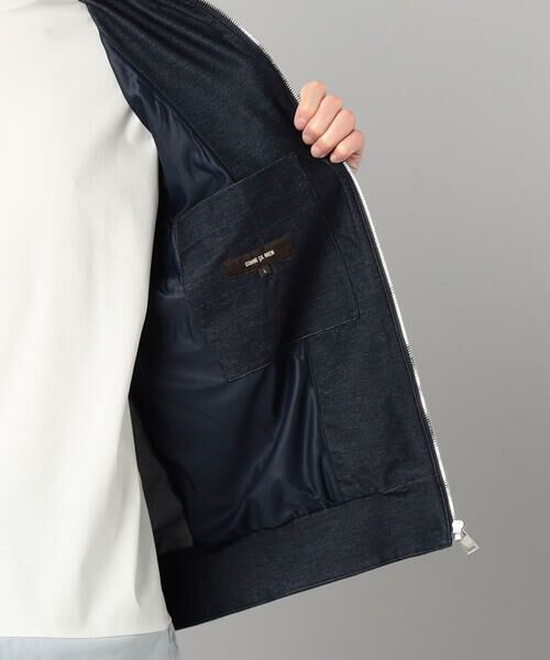COMME CA MEN / コムサ・メン パーカー | 和歌山編み コットンデニムライクジャージー フーディーブルゾン | 詳細11