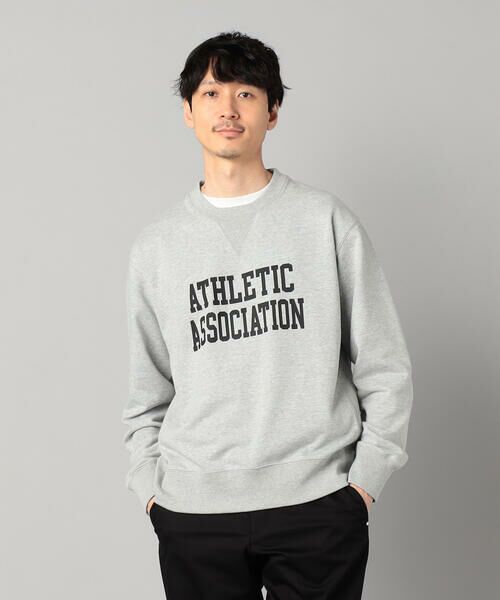 COMME CA MEN / コムサ・メン スウェット | 裏毛 ロゴトレーナー(グレー)