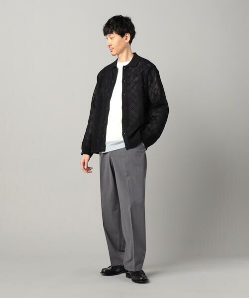 COMME CA MEN / コムサ・メン カーディガン・ボレロ | メッシュ編み ポロカーディガン | 詳細1