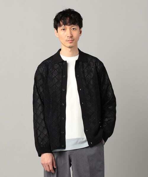 COMME CA MEN / コムサ・メン カーディガン・ボレロ | メッシュ編み ポロカーディガン | 詳細3