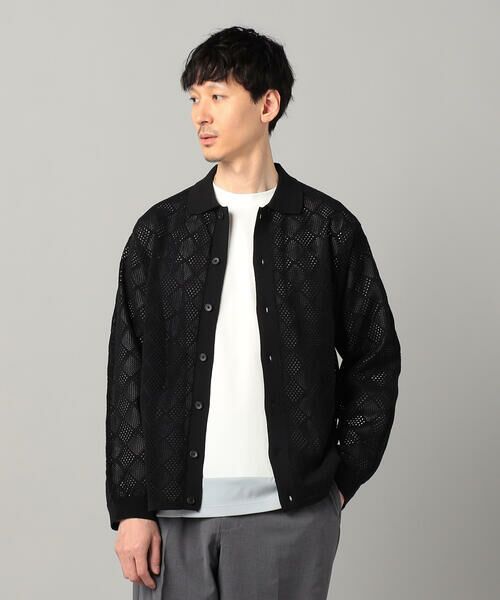 COMME CA MEN / コムサ・メン カーディガン・ボレロ | メッシュ編み ポロカーディガン | 詳細4