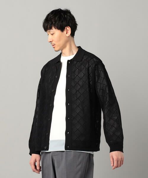 COMME CA MEN / コムサ・メン カーディガン・ボレロ | メッシュ編み ポロカーディガン | 詳細5