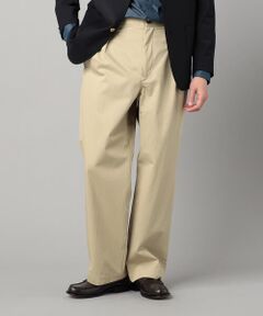 COMME CA MEN / コムサ・メン チノ・ワークパンツ | 2タック ワイドチノ