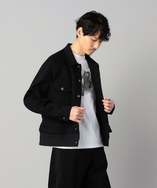 COMME CA MEN / コムサ・メン ブルゾン | レイヤード デニムブルゾン | 詳細2