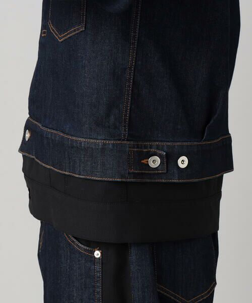 COMME CA MEN / コムサ・メン ブルゾン | レイヤード デニムブルゾン | 詳細15