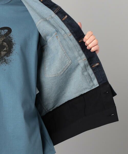 COMME CA MEN / コムサ・メン ブルゾン | レイヤード デニムブルゾン | 詳細16