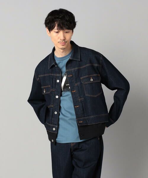 COMME CA MEN / コムサ・メン ブルゾン | レイヤード デニムブルゾン | 詳細7