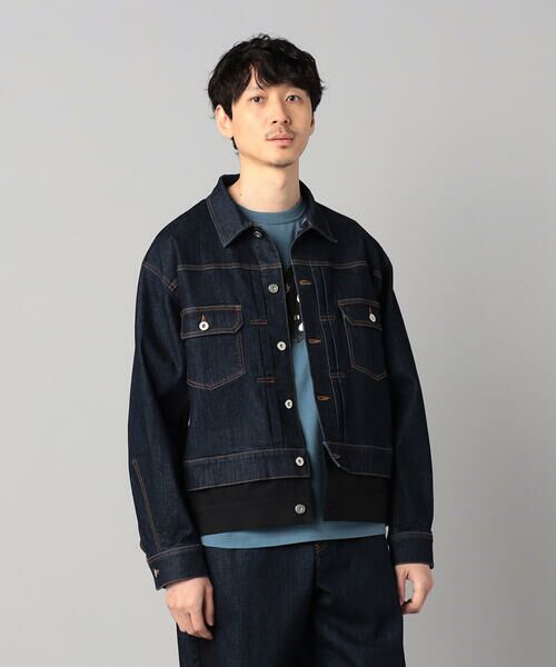 COMME CA MEN / コムサ・メン ブルゾン | レイヤード デニムブルゾン | 詳細8