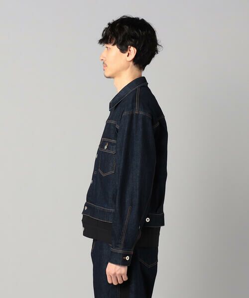 COMME CA MEN / コムサ・メン ブルゾン | レイヤード デニムブルゾン | 詳細10