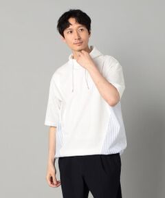 COMME CA MEN / コムサ・メン パーカー | スピンドル 半袖パーカ