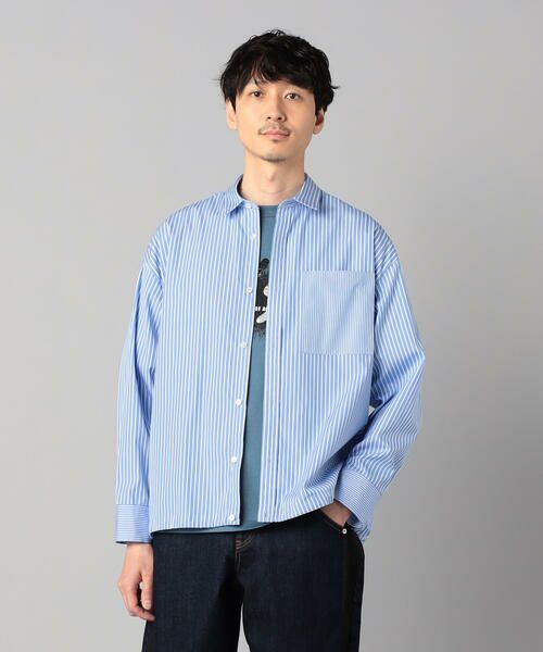 COMME CA MEN / コムサ・メン シャツ・ブラウス | スピンドル シャツ(サックス)