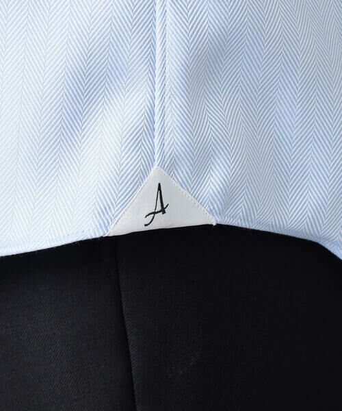 COMME CA MEN / コムサ・メン シャツ・ブラウス | レールヘリンボーン ドレスシャツ | 詳細13