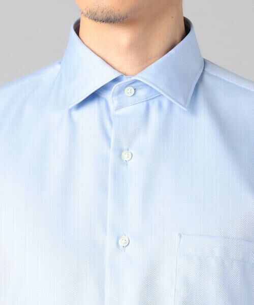COMME CA MEN / コムサ・メン シャツ・ブラウス | レールヘリンボーン ドレスシャツ | 詳細9