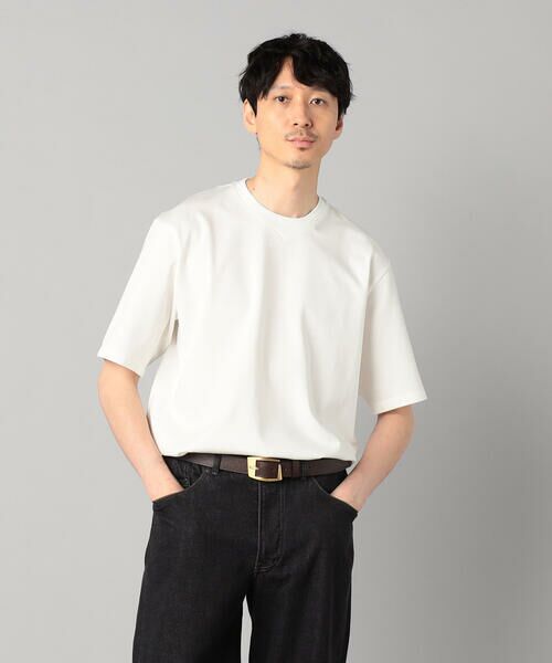 COMME CA MEN/コムサ・メン スビンリサイクルコットン オーバー ガゼットTシャツ ホワイト M COMME CA MEN/コムサ・メン スビンリサイクルコットン オーバー ガゼットTシャツ ホワイト M