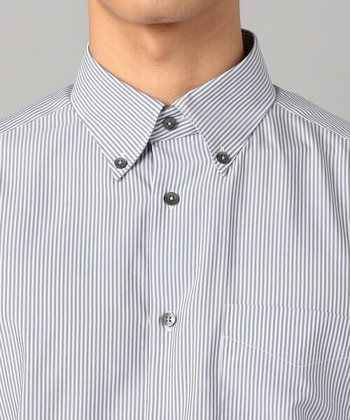 COMME CA MEN / コムサ・メン シャツ・ブラウス | COOL MAX ストライプ レギュラーカラーシャツ | 詳細8