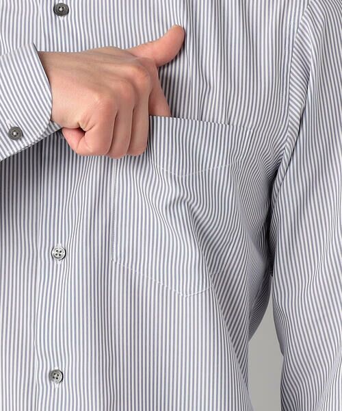 COMME CA MEN / コムサ・メン シャツ・ブラウス | COOL MAX ストライプ レギュラーカラーシャツ | 詳細9