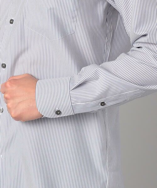 COMME CA MEN / コムサ・メン シャツ・ブラウス | COOL MAX ストライプ レギュラーカラーシャツ | 詳細10
