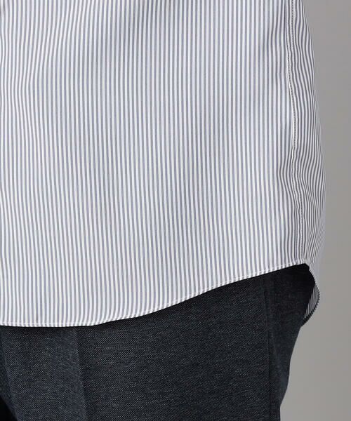 COMME CA MEN / コムサ・メン シャツ・ブラウス | COOL MAX ストライプ レギュラーカラーシャツ | 詳細11