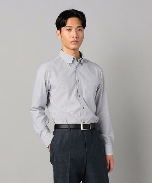 COMME CA MEN / コムサ・メン シャツ・ブラウス | COOL MAX ストライプ レギュラーカラーシャツ | 詳細2