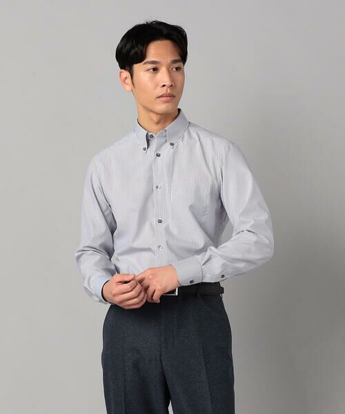 COMME CA MEN / コムサ・メン シャツ・ブラウス | COOL MAX ストライプ レギュラーカラーシャツ | 詳細3