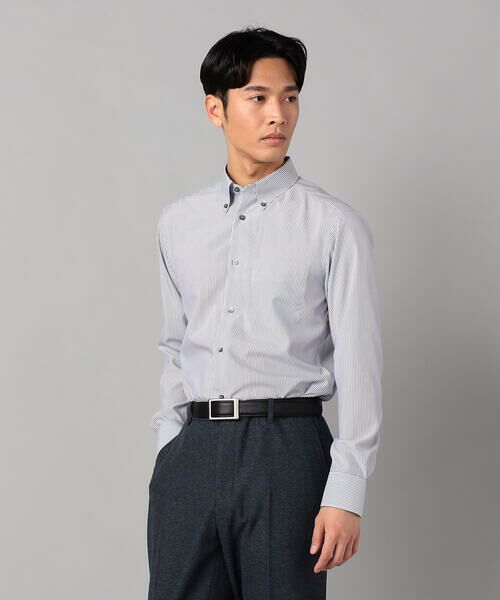 COMME CA MEN / コムサ・メン シャツ・ブラウス | COOL MAX ストライプ レギュラーカラーシャツ | 詳細4