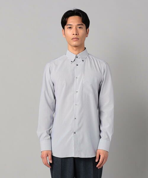 COMME CA MEN / コムサ・メン シャツ・ブラウス | COOL MAX ストライプ レギュラーカラーシャツ | 詳細5