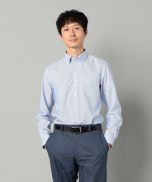 COMME CA MEN / コムサ・メン シャツ・ブラウス | COOL MAX ストライプ レギュラーカラーシャツ | 詳細15