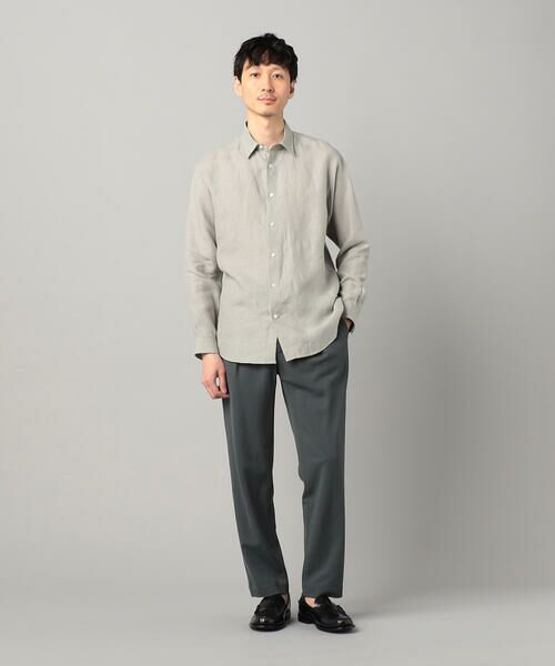 COMME CA MEN / コムサ・メン シャツ・ブラウス | 〔LIBECO社〕ベルギーリネンブロード レギュラーカラーシャツ | 詳細1