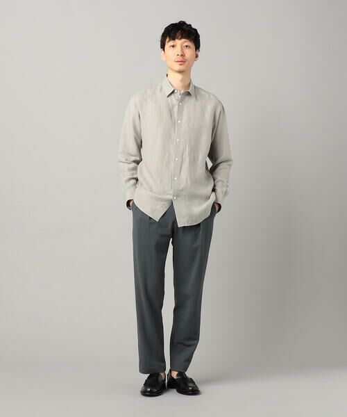 COMME CA MEN / コムサ・メン シャツ・ブラウス | 〔LIBECO社〕ベルギーリネンブロード レギュラーカラーシャツ | 詳細2