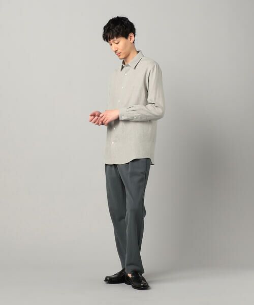 COMME CA MEN / コムサ・メン シャツ・ブラウス | 〔LIBECO社〕ベルギーリネンブロード レギュラーカラーシャツ | 詳細3